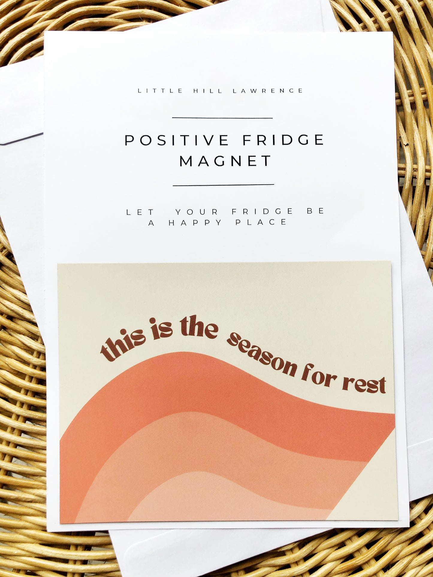 THIS IS THE SEASON FOR REST  - MAGNET